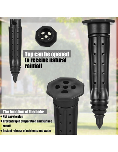 Paquete de 6 estacas de riego Briwooody para jardín