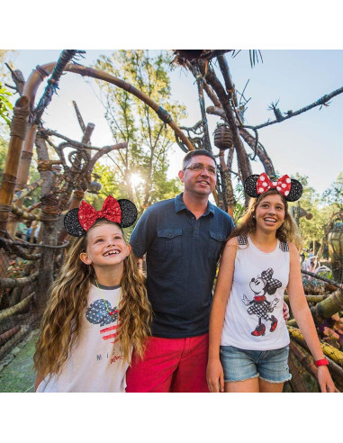 Diadema de Ratón FANYITY para Niñas y Mujeres - 2 Pcs