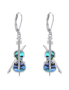 Pendientes de Cello YAFEINI 925 Plata Ley concha abulón