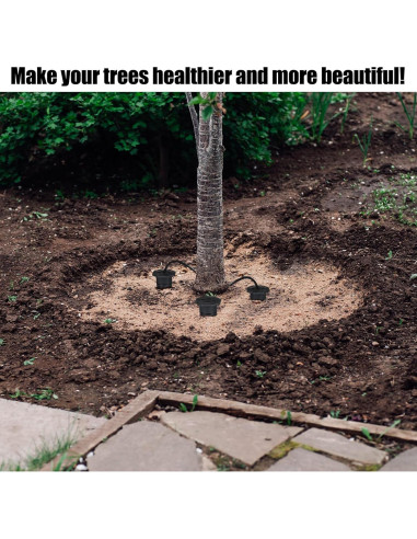 Paquete de 6 estacas de riego Briwooody para jardín