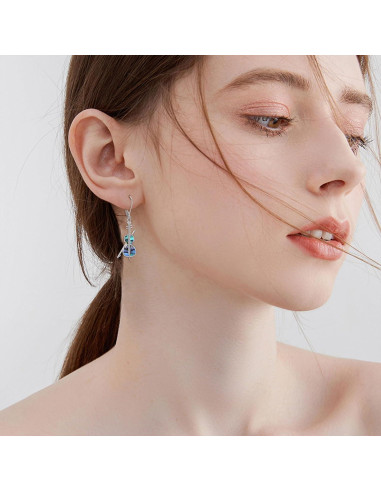 Pendientes de Cello YAFEINI 925 Plata Ley concha abulón