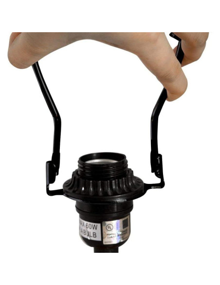 Soporte de Lámpara RddenIy E26 6" Negro Adaptador