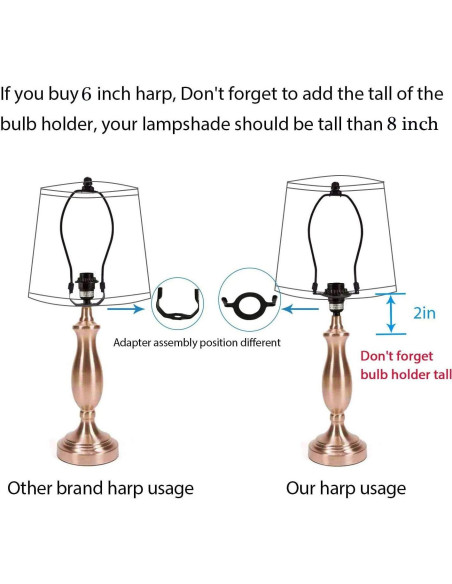 Soporte de Lámpara RddenIy E26 6" Negro Adaptador