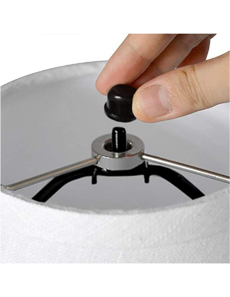 Soporte de Lámpara RddenIy E26 6" Negro Adaptador