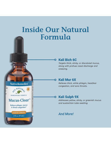 Mucus-Clear NativeRemedies 9g - Alivio Congestión Nasal