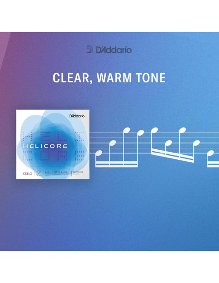 Juego de Cuerdas D'Addario Helicore para Violonchelo 3/4