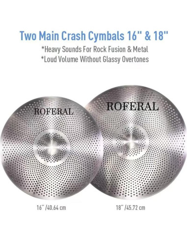 Set de Platillos Silenciosos ROFERAL 5 Piezas 43cm