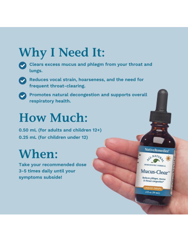 Mucus-Clear NativeRemedies 9g - Alivio Congestión Nasal