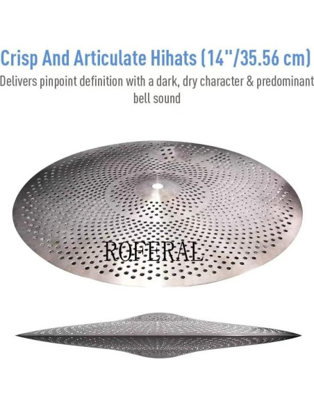 Set de Platillos Silenciosos ROFERAL 5 Piezas 43cm