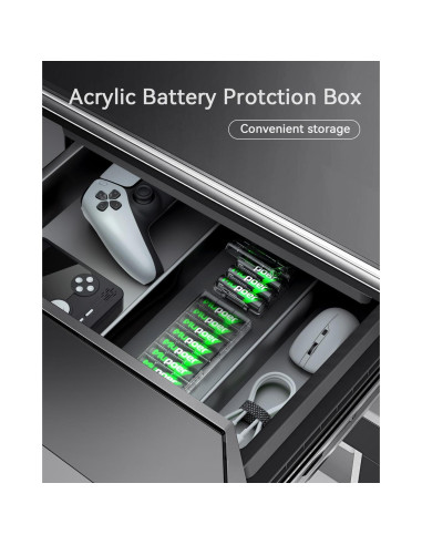 Paquete de 16 Baterías Recargables AAA Mupoer 1100mAh Ecológicas