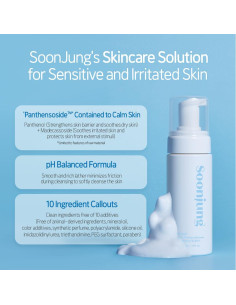 Limpiador Facial Espumoso SoonJung pH 6.5 150ml Vegano 2