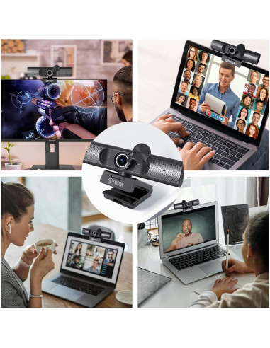 Cámara Web Oivom 1080P con Micrófono y Altavoz 3 en 1