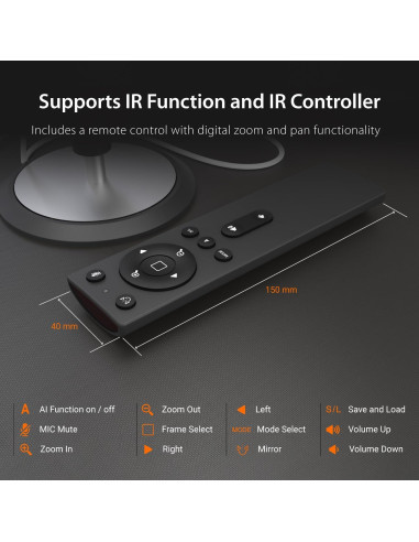 Cámara de Videoconferencia j5create JVU368 360 con IA