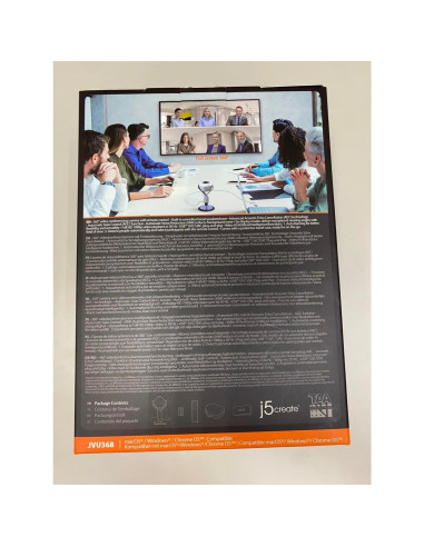 Cámara de Videoconferencia j5create JVU368 360 con IA