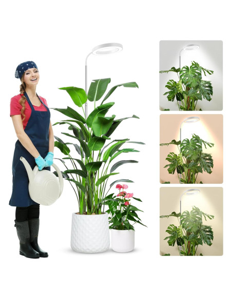 Luz de Crecimiento Wolezek 80 LEDs Espectro Completo 165 cm