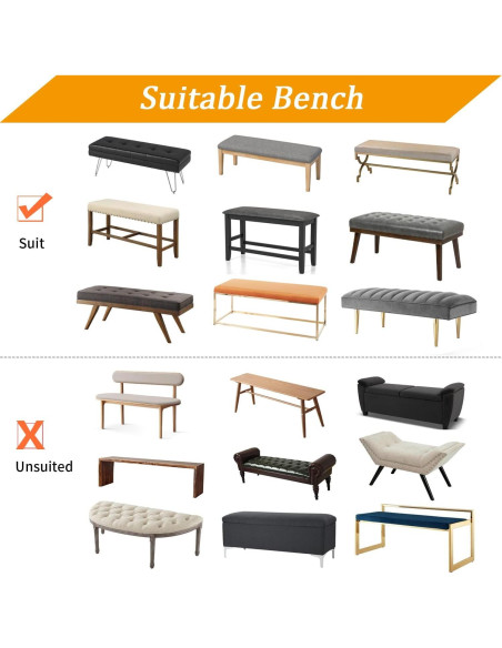 Funda de Banco Impermeable Fuloon 119-130cm Negro