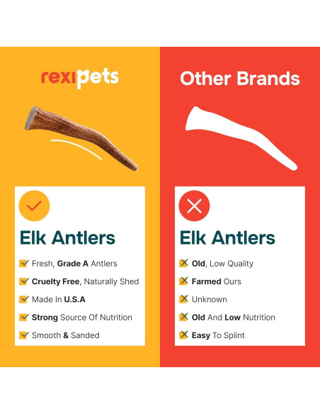 Astas de Alce para Perros REXIPETS - Pequeñas y Naturales