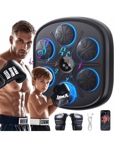 Máquina de Boxeo Musical SunnyNest 2025 con Guantes y Pantalla 2