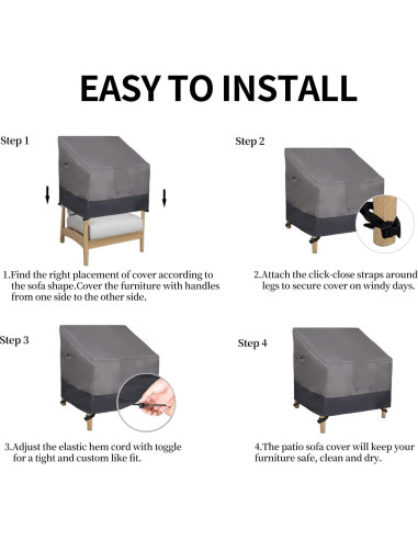 Funda de Silla Exterior Easy-Going 81x94x79 cm Impermeable