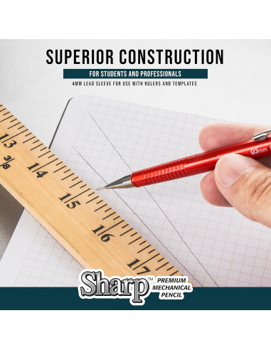 Lápiz Mecánico Pentel Sharp 0.7mm Azul Paquete 5