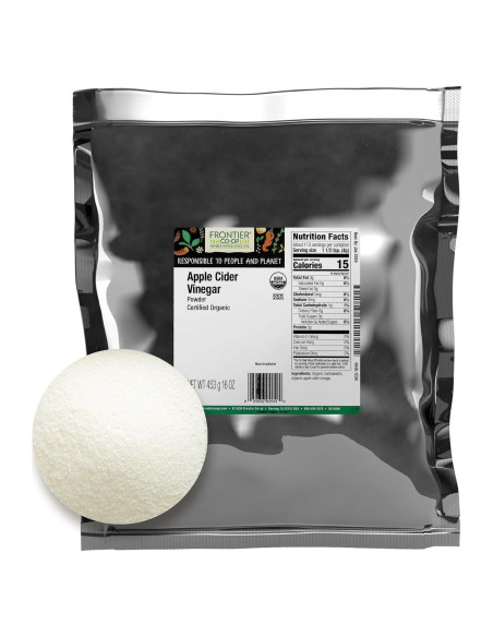 Polvo de Vinagre de Sidra de Manzana Orgánico Frontier 454g