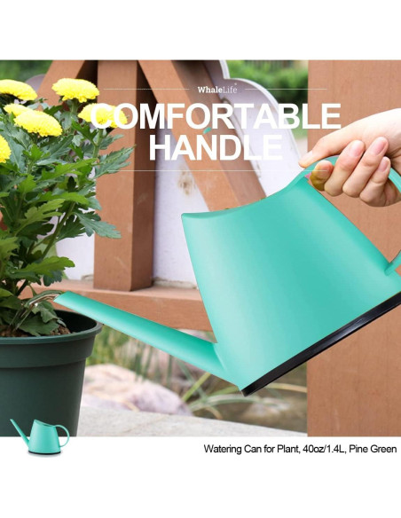 Regadera Interior WhaleLife 1.4L Verde Pino para Bonsai