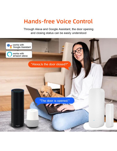 Sensor de Puerta WiFi Gaoducash 3 Pack con Alertas