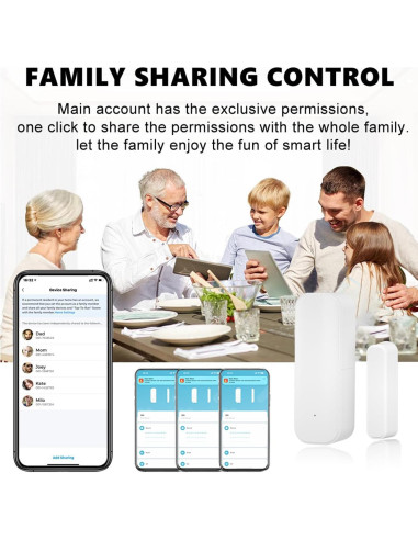 Sensor de Puerta WiFi Gaoducash 3 Pack con Alertas