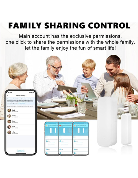 Sensor de Puerta WiFi Gaoducash 3 Pack con Alertas