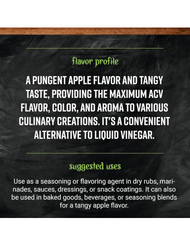 Polvo de Vinagre de Sidra de Manzana Orgánico Frontier 454g