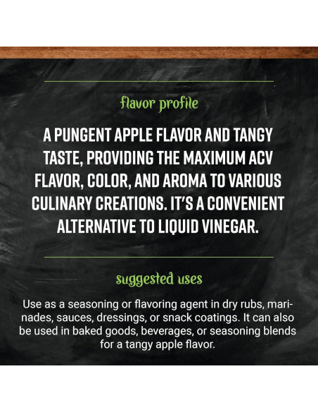 Polvo de Vinagre de Sidra de Manzana Orgánico Frontier 454g