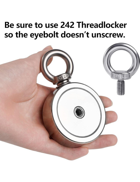 Kit de Pesca con Imán VNDUEEY 760 LBS Cuerda 19,81 m