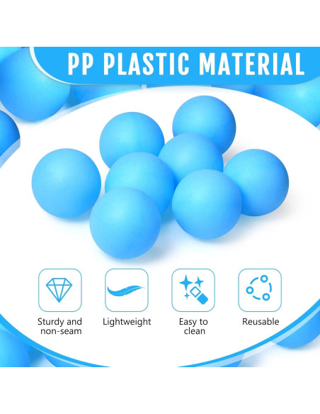 Hanaive 100 Pelotas de Tenis de Mesa 40mm Multicolores