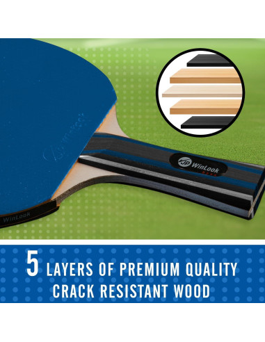 Conjunto de Palas de Ping Pong JP WinLook 4 Jugadores