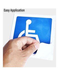 Pegatinas de Discapacidad MEIBASIC 5 pack Autoadhesivas 2