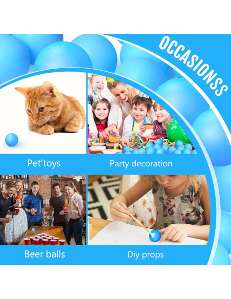 Hanaive 100 Pelotas de Tenis de Mesa 40mm Multicolores