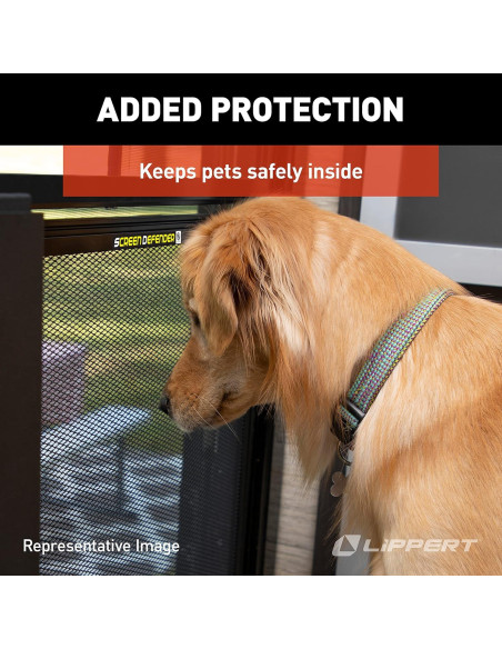 Protector de Puerta para RV Lippert 28" Aluminio Negro