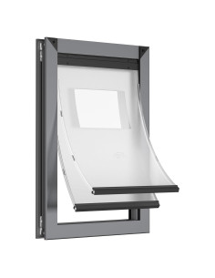 Puerta para Perros Grande RESCUMASCER Aluminio Impermeable