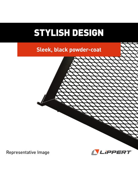 Protector de Puerta para RV Lippert 28" Aluminio Negro