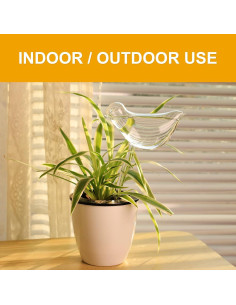 Esferas de Riego KiKiHeim 2 Aves Vidrio para Plantas 2