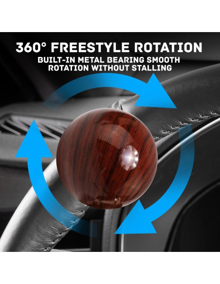 Girador de Volante vcoyeix Madera Durazno Antideslizante