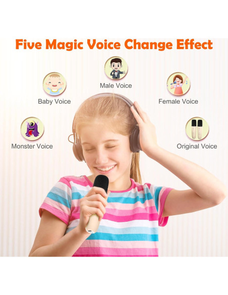 Mini máquina de karaoke JUNGLE MONSTER D20-BE 2 micrófonos