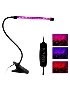 Luz de Cultivo LED Otryad 20W con Temporizador y Clip