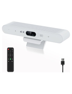 Webcam 4K PolaTab C4KHD con Micrófono y Altavoz Hi-Fi