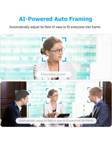 Webcam 4K PolaTab C4KHD con Micrófono y Altavoz Hi-Fi