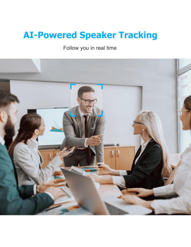 Webcam 4K PolaTab C4KHD con Micrófono y Altavoz Hi-Fi