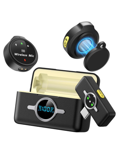 Micrófono Lavalier Inalámbrico Lincisoonic A6 USB-C 14h