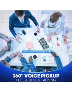 Altavoz Bluetooth M4 AISPEECH 360 con Micrófono AI Rosa 2