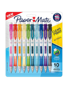 Lápices mecánicos Paper Mate Clearpoint 0.7mm, 10 unidades