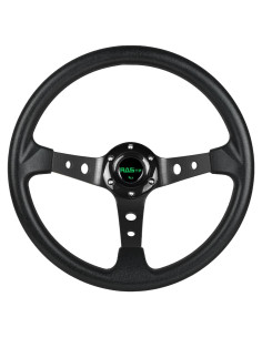 Volante de Carreras RASTP 350mm Universal con Claxon - Negro